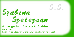 szabina szelezsan business card